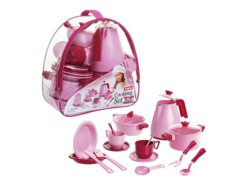 Набор посуды игровой Cooking Set, 22 см, с чайником и аксессуарами, Юника