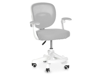 Дитяче крісло Bambi M 6483-11 сіре, регулювання висоти, підніжка та блокування коліс