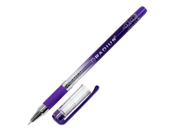 Ручка кулькова з принтом фіолетова. Radius I-Pen
