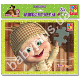 Мягкие пазлы Маша и Медведь, Vladi Toys