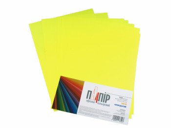 Папір А4 IQ Color Neon Neogb жовтий. 100 аркушів
