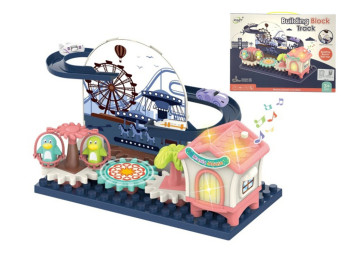 Конструктор електричний Building Block Track 35 см, рух авто і світло