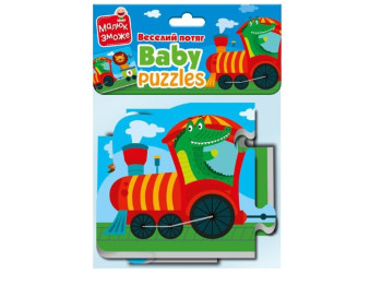 Мягкие бейби пазлы Веселый поезд, Vladi Toys