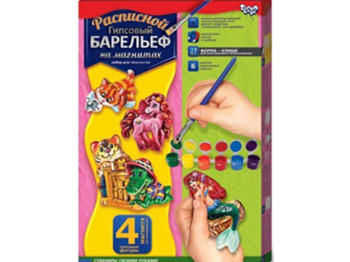 Набір для творчості Писаний гіпсовий барельєф малий, Danko Toys