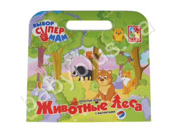 Простые игры с магнитами Животные леса, Vladi Toys