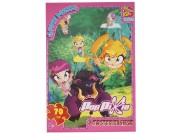 Пазли картонні PopPixie, 70 елементів, G-Toys PIX52