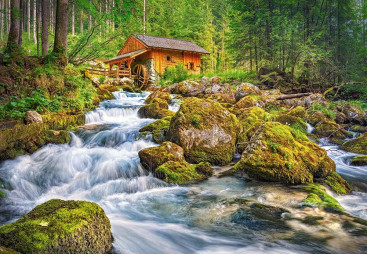 Пазлы Водяная мельница, 1500 элементов, Castorland