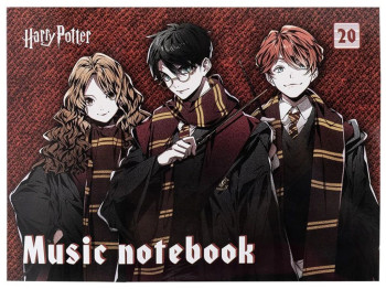 Зошит для нот Harry Potter А5, 20 аркушів, Kite