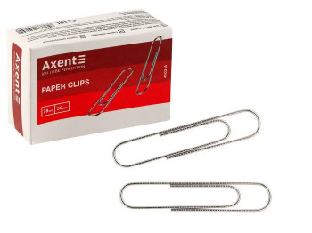 Скрепки никелированные 78 мм. 50 шт. Axent 4103-A