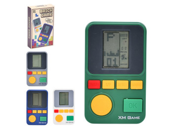 Гра електронна Tetris звук XM GAME, 11 см, чорно-білий екран, кнопкове керування