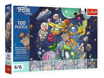 Пазли Trefl UFT Treflik Family Дядько в космосі, 100 елементів