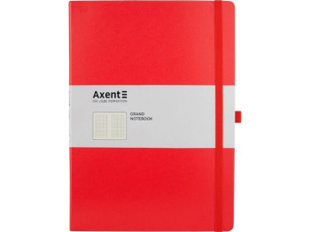 Записник Axent Partner Grand А4, крапка, 100 аркушів, червона обкладинка ,Axent