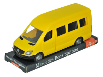 Автомобіль Mercedes-Benz Sprinter пасажирський - жовтий на планшетці. Tigres 39716