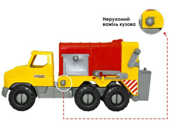 Машинка Tigres 39369 City Truck Мусоровоз в коробке 52 см