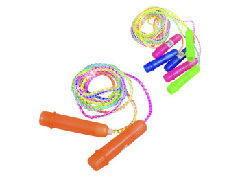 Скакалка дитяча спортивна 265 см з пластиковими ручками MS 0183, BabyToys (ціна за упаковку 10шт)