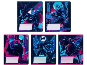 Зошит у лінію 18 аркушів, DC Batman (ціна за 1шт)
