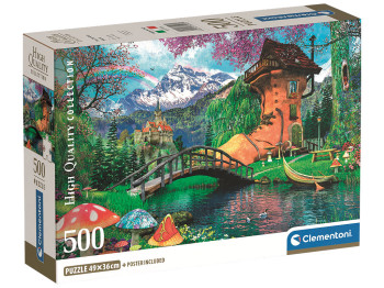Пазли Фантастична хатинка хобіта Clementoni, 500 елементів