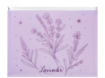 Папка на молнии zip-lock А4+ Lavender-2. Axent 1497-37-A