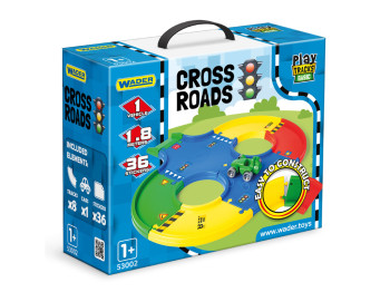 Автотрек перекрестка Wader Play Tracks Basic Cross Roads 53002