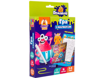 Гра з маркером, Пиши та витирай, Монстрики, Vladi Toys