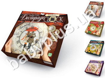 Набор для творчества Decoupage Clock, Danko Toys