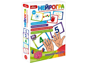 Гра розвиваюча Набір розвиваючих карток. Нейрогра. Ludum ME5032-26