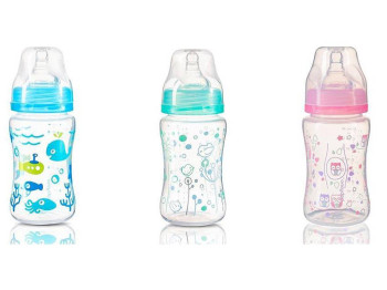 Пляшка антиколікова з широким отвором 240 мл. BabyOno 403