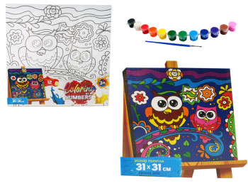 Набор для творчества Раскраска по номерам Coloring by numbers 31х31см, Danko Toys