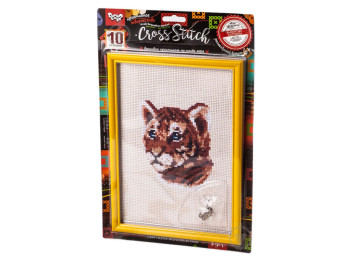 Набір креативної творчості Вишивка хрестиком на канві CROSS STITCH, Danko Toys