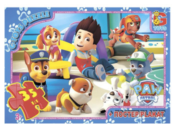 Пазлы картонные Paw Patrol, 35 элементов, G-Toys