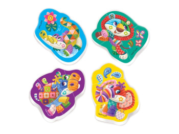 Беби пазлы, Чудо зоопарк, 3-4 элемента, Vladi Toys