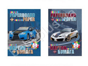 Набір кольорового паперу і картону KIDIS, STREET RACING, 13251