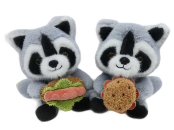 М’яка іграшка Raccoon Hug TJ743, 20 см, з аксесуаром, 2 види (ціна за 1шт)