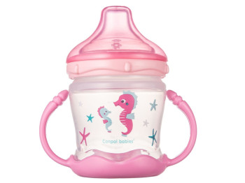 Кружка непроливайка - Sweet fun - 180 мл рожева. Canpol Babies 57/300_pin