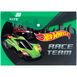 Папка на кнопке Kite Hot Wheels HW25-244, формат A4, полипропилен, Kite