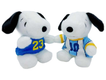 М’яка іграшка Snoopy Jersey TJ758, 22 см, у футболці, 2 види (ціна за 1шт)