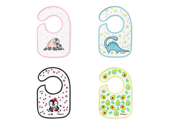 Слинявчик махровий I eat and I grow, 30x30 см, бавовна, від 3 міс, 831, BabyOno
