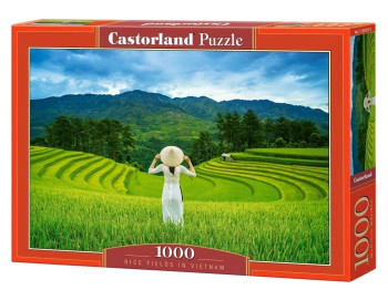 Пазли Рисові поля у В'єтнамі, 1000 елементів, Castorland