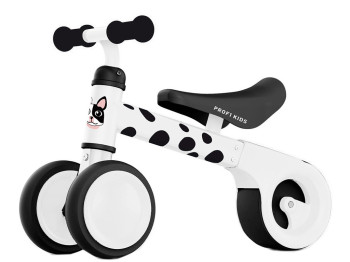 Біговел дитячий біло-чорний бульдог. Profi Kids 6 д. MBB 1018-4D