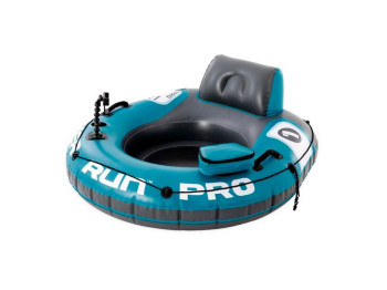 Плотик надувний Intex 56843 River Run Pro 1, з підголівником, тримачем для телефону, 140×132см