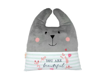 Подушка декоративная Зайка You Are Beautiful ПД-0302, 35 см, текстильная, Tigres