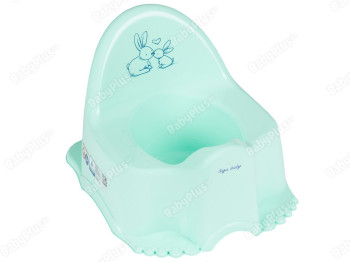 Горшок з музикою м'ятний ЕСО Зайчики. Tega Baby PO-059-105