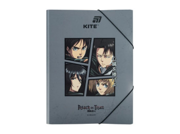 Папка на резинке Kite Attack on Titan AT25-247, формат A4, полипропилен, Kite