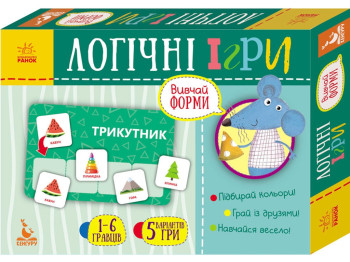 Розвиваюча гра Логічні ігри, Вивчай форми, 24 картки, Кенгуру