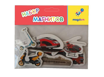 Набір магнітів Транспорт 6шт. Magdum ML4032-28
