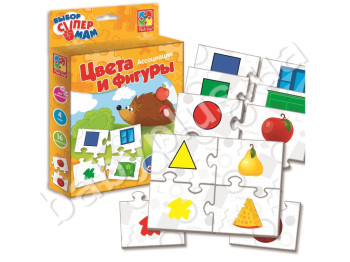 Ассоциации Цвета и фигуры, Vladi Toys