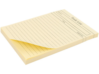 Блок бумаги с клейким слоем Task List, 10×15 см, в линию, 100 листов, Axent