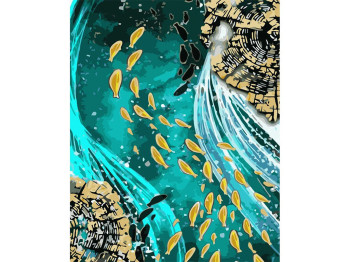 Набір для розпису по номерах Течія фантазії 40х50 см, Strateg