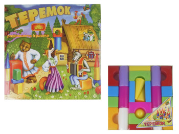 Набір кубиків Теремок середніх. M.Toys 12084. 24 деталі