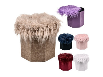 Тумба-пуф складаний Mossy 30×28 см, 6 кольорів, R33436